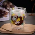Szklanka termiczna z hortensją żółtą, niebieską i różową 250 ml 1szt SZK88 Szklanka termiczna z hortensją żółtą, niebieską i różową 250 ml 1szt SZK88
