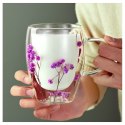 Szklanka termiczna z kwiatami w środku 300ml 1szt SZK93 Szklanka termiczna z kwiatami w środku 300ml 1szt SZK93