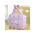 Kosmetyczka damska pikowana kuferek z rączką 21 x 17 x 8 cm KS139FIO Kosmetyczka damska pikowana kuferek z rączką 21 x 17 x 8 cm KS139FIO