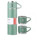 ZESTAW TERMOS Z 3 KUBKAMI zapakowany na prezent, 500 ml zielony BD24ZIE ZESTAW TERMOS Z 3 KUBKAMI zapakowany na prezent, 500 ml zielony BD24ZIE
