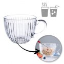 Filiżanka szklanka ryflowana duża 460 ml 1szt SZK152 Filiżanka szklanka ryflowana duża 460 ml 1szt SZK152