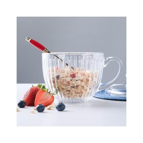 Filiżanka szklanka ryflowana duża 460 ml 1szt SZK152 Filiżanka szklanka ryflowana duża 460 ml 1szt SZK152
