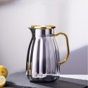 Zestaw- dzbanek 1600ml z falowanymi ściankami z pokrywką + 2 szklanki 350ml- DZ07 Zestaw- dzbanek 1600ml z falowanymi ściankami z pokrywką + 2 szklanki 350ml- DZ07