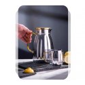Zestaw- dzbanek 1600ml z falowanymi ściankami z pokrywką + 2 szklanki 350ml- DZ07 Zestaw- dzbanek 1600ml z falowanymi ściankami z pokrywką + 2 szklanki 350ml- DZ07