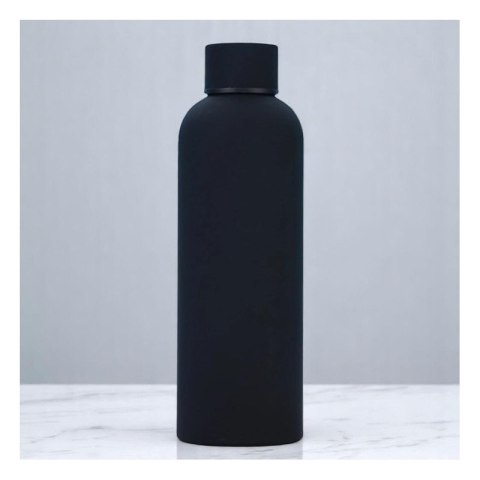 Bidon, butelka termiczna 500ML, stal nierdzewna z powłoką SOFT TOUCH czarny BD46CZ Bidon, butelka termiczna 500ML, stal nierdzewna z powłoką SOFT TOUCH czarny BD46CZ