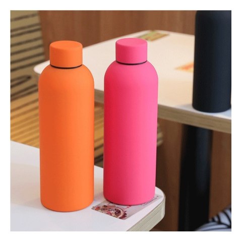 Bidon, butelka termiczna 500ML, stal nierdzewna z powłoką SOFT TOUCH fuksja BD46F Bidon, butelka termiczna 500ML, stal nierdzewna z powłoką SOFT TOUCH fuksja BD46F