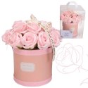 Flower box, bukiet zapachowych kwiatów mydlanych w pudełku 21szt. BUK08R Flower box, bukiet zapachowych kwiatów mydlanych w pudełku 21szt. BUK08R