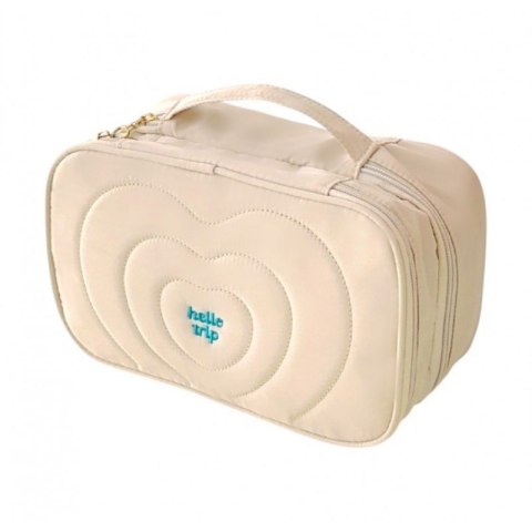 Kosmetyczka damska pikowana kuferek z rączką 24 x 9 x 15 cm KS132K Kosmetyczka damska pikowana kuferek z rączką 24 x 9 x 15 cm KS132K