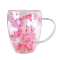 Szklanka termiczna z hortensją w środku róż 300 ml 1szt SZK77 Szklanka termiczna z hortensją w środku róż 300 ml 1szt SZK77