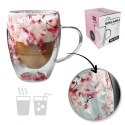 Szklanka termiczna z kwiatami w środku 300ml 1szt SZK101 Szklanka termiczna z kwiatami w środku 300ml 1szt SZK101