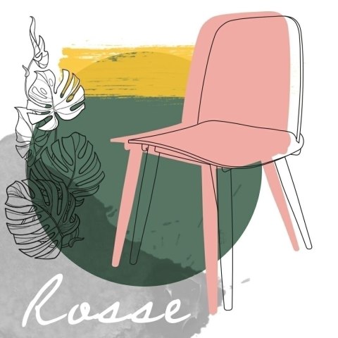 Krzesło Rosse różowe Krzesło Rosse różowe