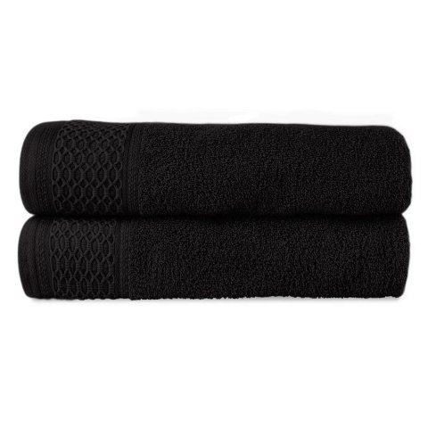 Ręcznik D Bawełna 100% Solano Biały + Czarny (P) 2x50x90+2x70x140 kpl. Ręcznik D Bawełna 100% Solano Biały + Czarny (P) 2x50x90+2x70x140 kpl.