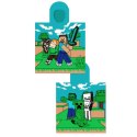 Ręcznik bawełniany ponczo z kapturem 50x100 Minecraft Ręcznik bawełniany ponczo z kapturem 50x100 Minecraft