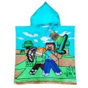 Ręcznik bawełniany ponczo z kapturem 50x100 Minecraft Ręcznik bawełniany ponczo z kapturem 50x100 Minecraft
