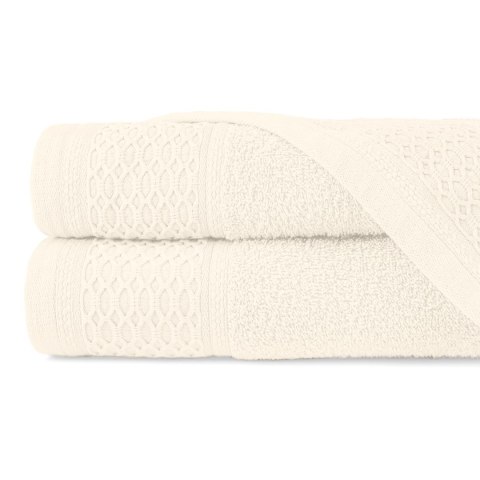Ręcznik D Bawełna 100% Solano Ecru + Ciemny Brąz (P) 2x50x90+2x70x140 kpl. Ręcznik D Bawełna 100% Solano Ecru + Ciemny Brąz (P) 2x50x90+2x70x140 kpl.