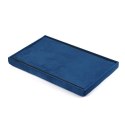 Pufa składana XL z guzikami - 60x38x38cm aksamit granat Pufa składana XL z guzikami - 60x38x38cm aksamit granat
