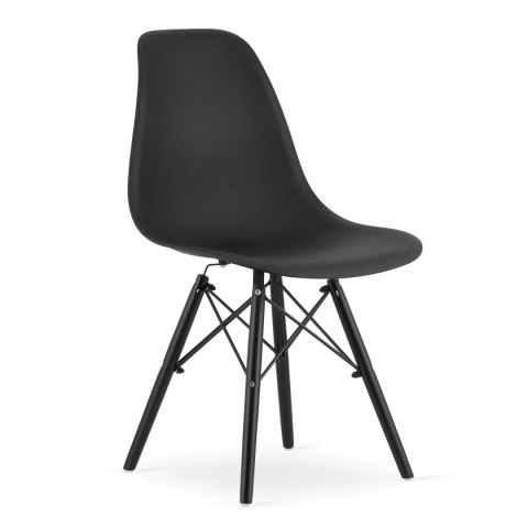 Zestaw stół prostokątny TESSA 120x60 rustykalny + 4 krzesła OSAKA czarne Zestaw stół prostokątny TESSA 120x60 rustykalny + 4 krzesła OSAKA czarne