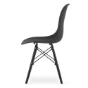 Zestaw stół prostokątny TESSA 120x60 rustykalny + 4 krzesła OSAKA czarne Zestaw stół prostokątny TESSA 120x60 rustykalny + 4 krzesła OSAKA czarne