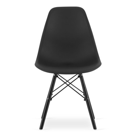 Zestaw stół prostokątny TESSA 120x60 rustykalny + 4 krzesła OSAKA czarne Zestaw stół prostokątny TESSA 120x60 rustykalny + 4 krzesła OSAKA czarne