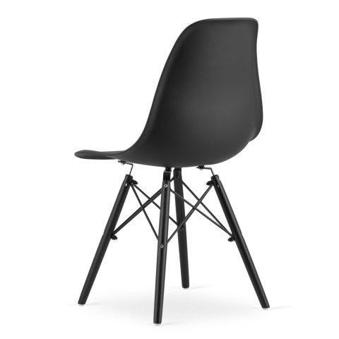 Zestaw stół prostokątny TESSA 120x60 rustykalny + 4 krzesła OSAKA czarne Zestaw stół prostokątny TESSA 120x60 rustykalny + 4 krzesła OSAKA czarne