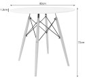 Stół TODI Okrągły 80cm - czarny Stół TODI Okrągły 80cm - czarny