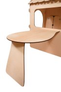 Domek ogrodowy drewniany stolik tablica kredowa 86 x 137 x 105 cm Domek ogrodowy drewniany stolik tablica kredowa 86 x 137 x 105 cm