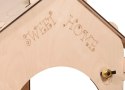 Domek ogrodowy drewniany stolik tablica kredowa 86 x 137 x 105 cm Domek ogrodowy drewniany stolik tablica kredowa 86 x 137 x 105 cm