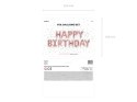 Balon foliowy dekoracja urodzinowa Happy Birthday różowe złoto 340cm x 35cm Balon foliowy dekoracja urodzinowa Happy Birthday różowe złoto 340cm x 35cm