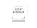 Balon foliowy dekoracja urodzinowa Happy Birthday srebrna 340cm x 35cm Balon foliowy dekoracja urodzinowa Happy Birthday srebrna 340cm x 35cm
