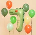 Balon foliowy urodzinowy cyfra "7" - Krokodyl 49x73 cm Balon foliowy urodzinowy cyfra "7" - Krokodyl 49x73 cm
