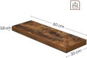 Półka 60cm - LWS26BX Półka 60cm - LWS26BX