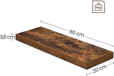 Półka 60cm - LWS26BX Półka 60cm - LWS26BX