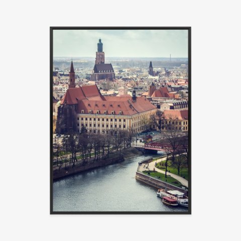 Plakat Wieloczęściowy Krajobraz Krakowa Rama Aluminiowa Kolor Czarny