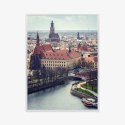 Plakat Wieloczęściowy Krajobraz Krakowa Rama Aluminiowa Kolor Czarny