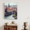 Plakat Wieloczęściowy Krajobraz Krakowa Rama Aluminiowa Kolor Czarny