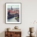 Plakat Wieloczęściowy Krajobraz Krakowa Rama Aluminiowa Kolor Czarny