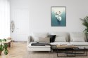 Plakat Wieloczęściowy Jeleń W Stylu Skandynawskim Rama Aluminiowa Kolor Czarny