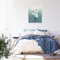 Plakat Wieloczęściowy Jeleń W Stylu Skandynawskim Rama Aluminiowa Kolor Czarny