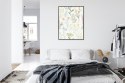 Plakat Wieloczęściowy Pastelowe Kwiaty Polne Akwarela Rama Aluminiowa Kolor Czarny