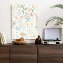 Plakat Wieloczęściowy Pastelowe Kwiaty Polne Akwarela Rama Aluminiowa Kolor Czarny