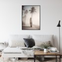 Plakat Wieloczęściowy Deska Surfingowa Na Plaży Z Palmami Rama Aluminiowa Kolor Czarny