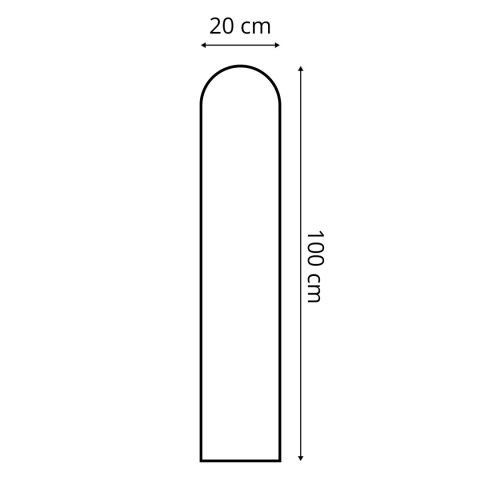Panel Tapicerowany Czarny 20cm Panel Tapicerowany Czarny 20cm
