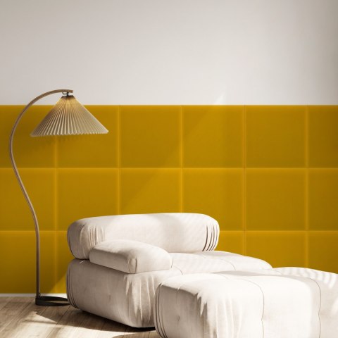 Panel Tapicerowany Magic Velvet Żółty Panel Tapicerowany Magic Velvet Żółty